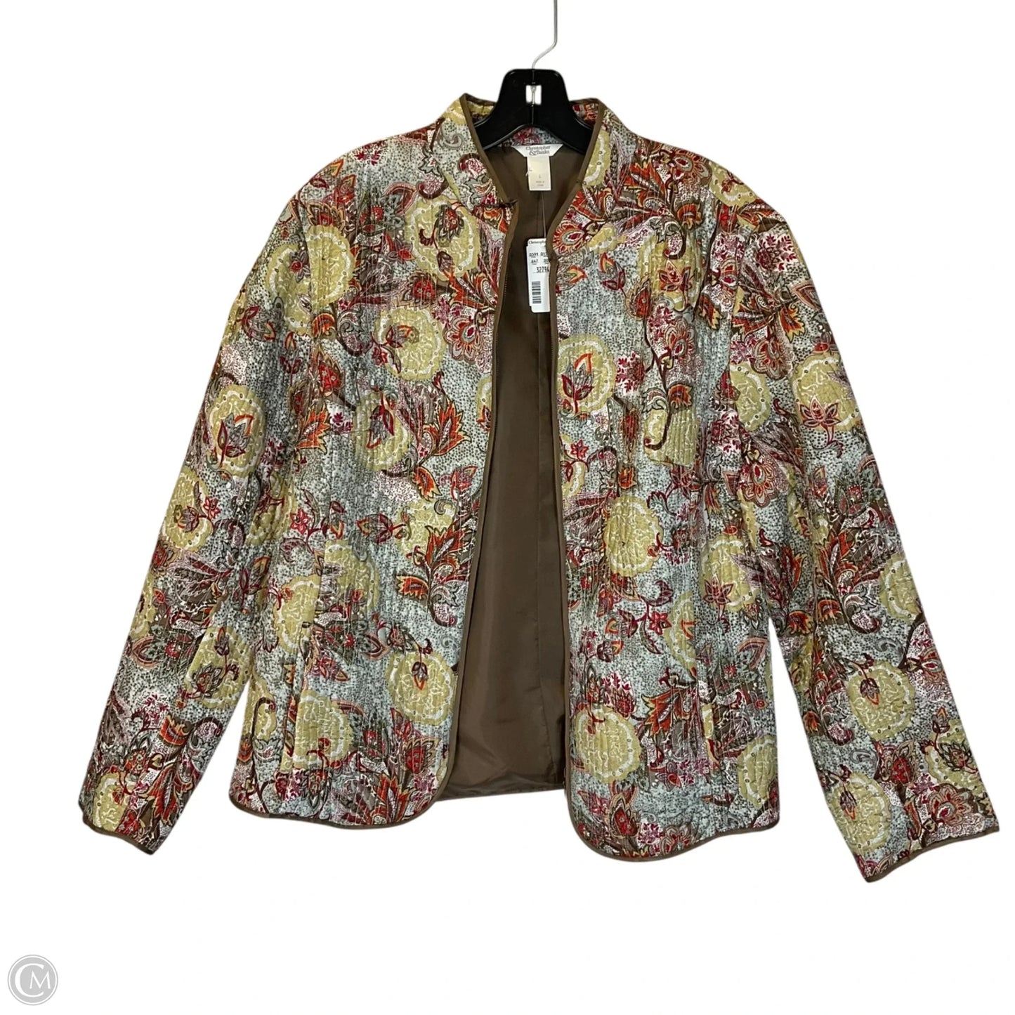 Jacket Puffer & Quilted By Clothes Mentor In Multi-colored, Size: L