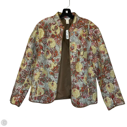 Jacket Puffer & Quilted By Clothes Mentor In Multi-colored, Size: L