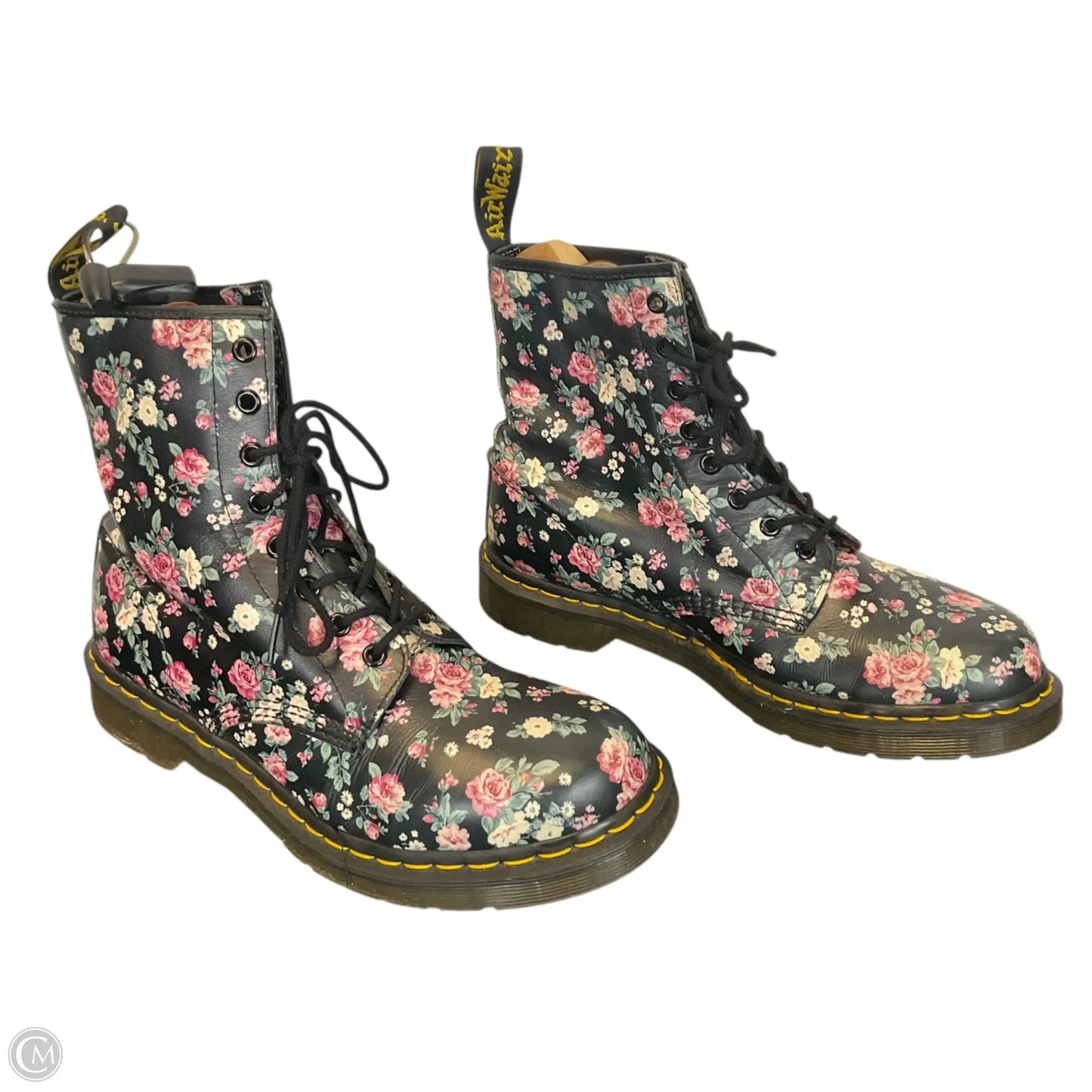 Boots Combat By Dr Martens In Floral Print, Size: 11