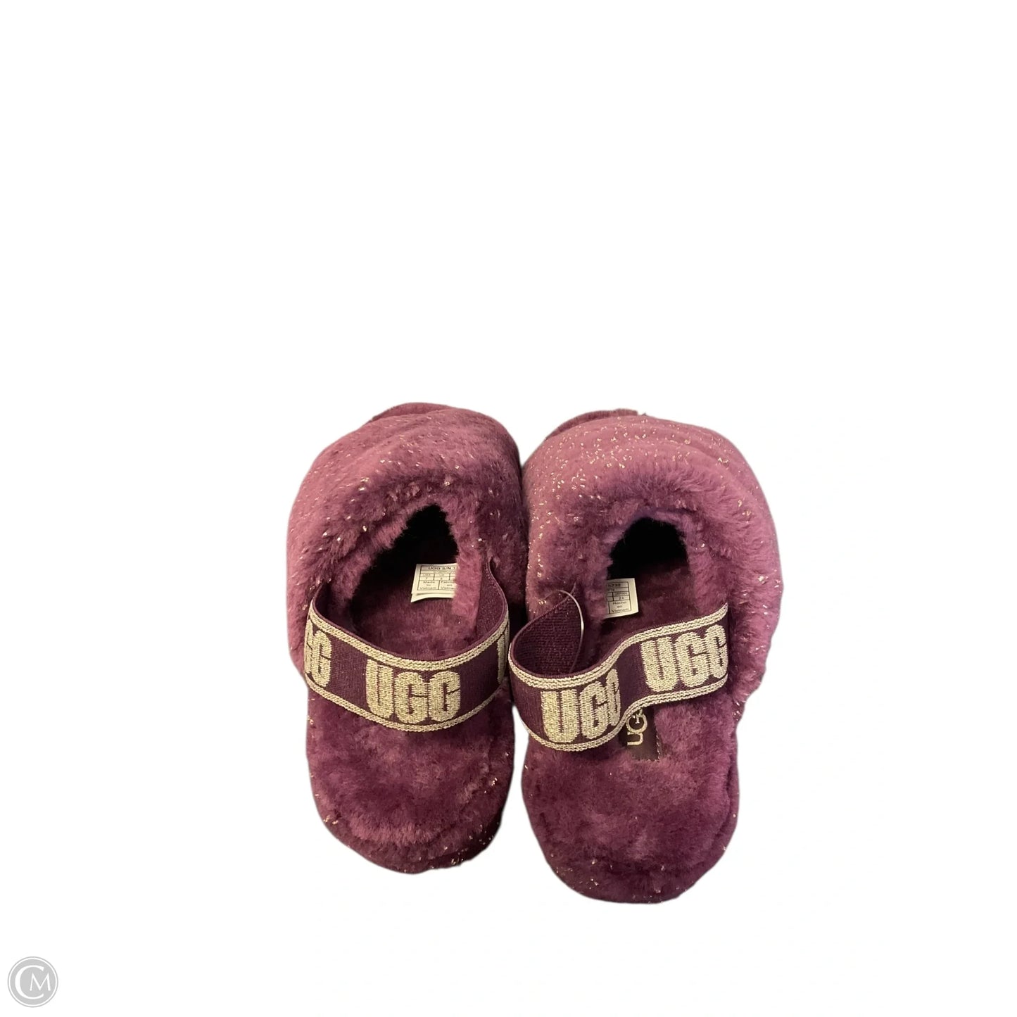 Slippers Designer By Ugg In Purple, Size: 7