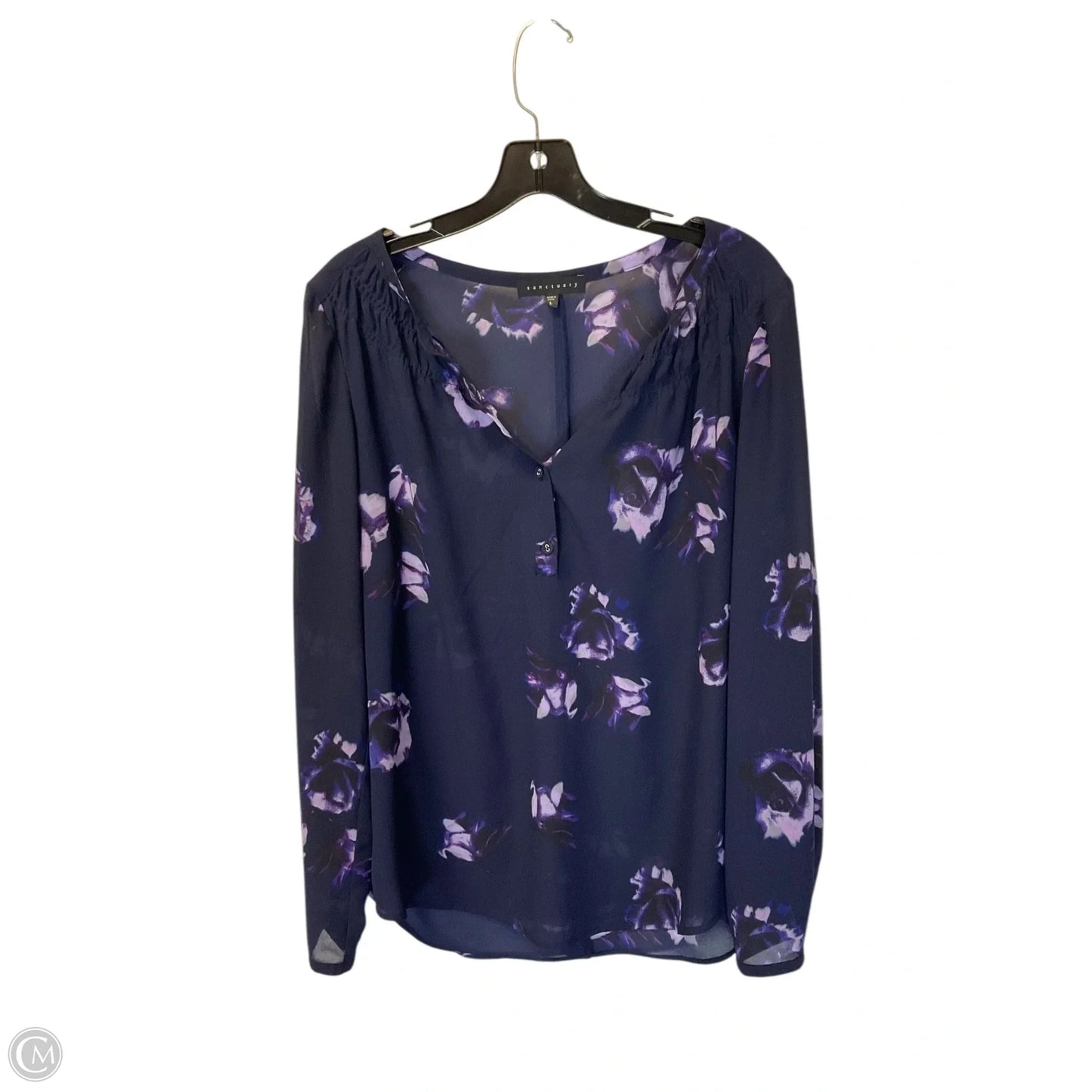 Top Long Sleeve By Sanctuary In Purple, Size: L