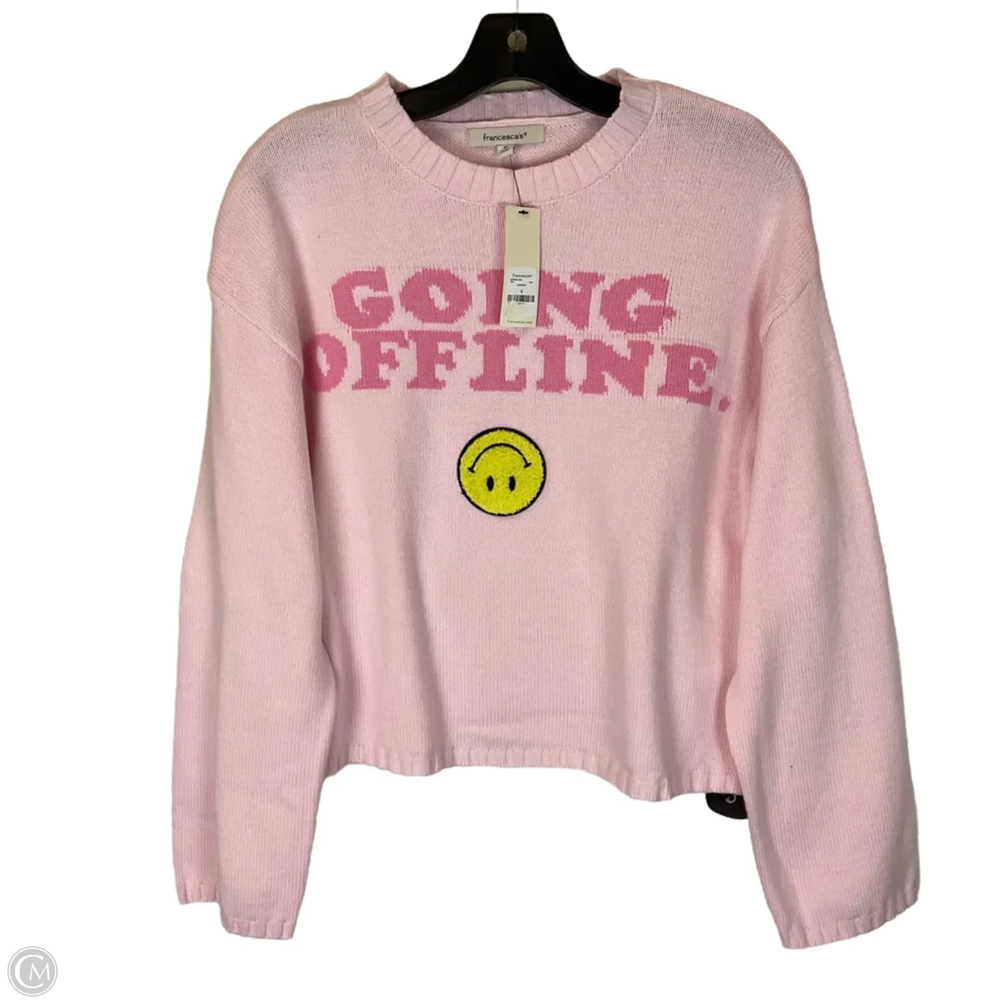 Sweater By Francesca's In Pink, Size: S