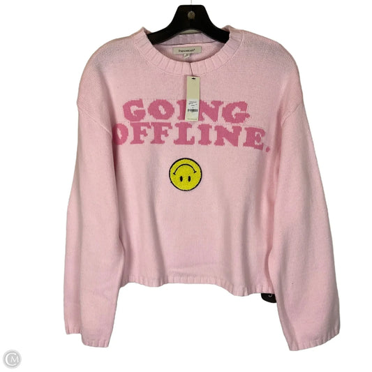 Sweater By Francesca's In Pink, Size: S
