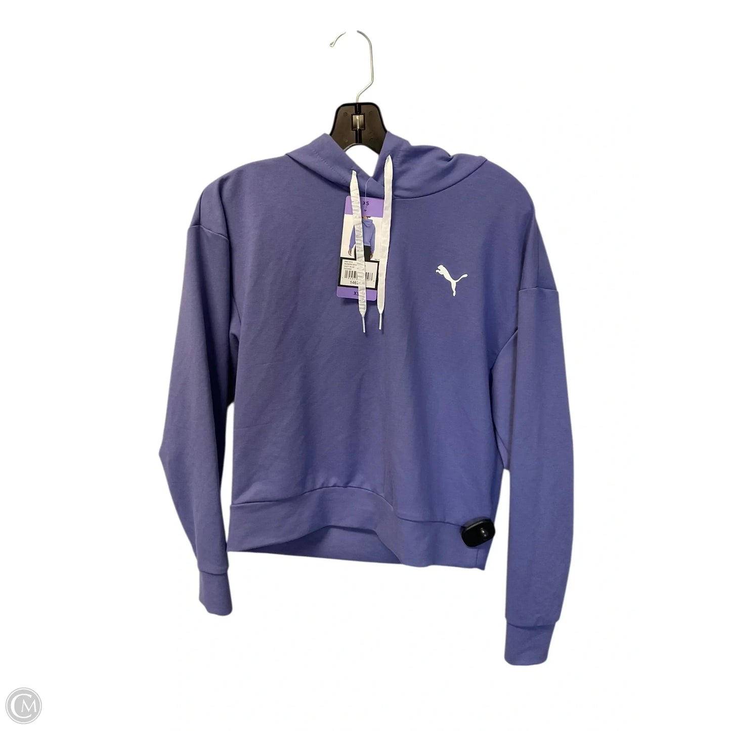 Sweatshirt Hoodie By Puma In Purple, Size: Xs