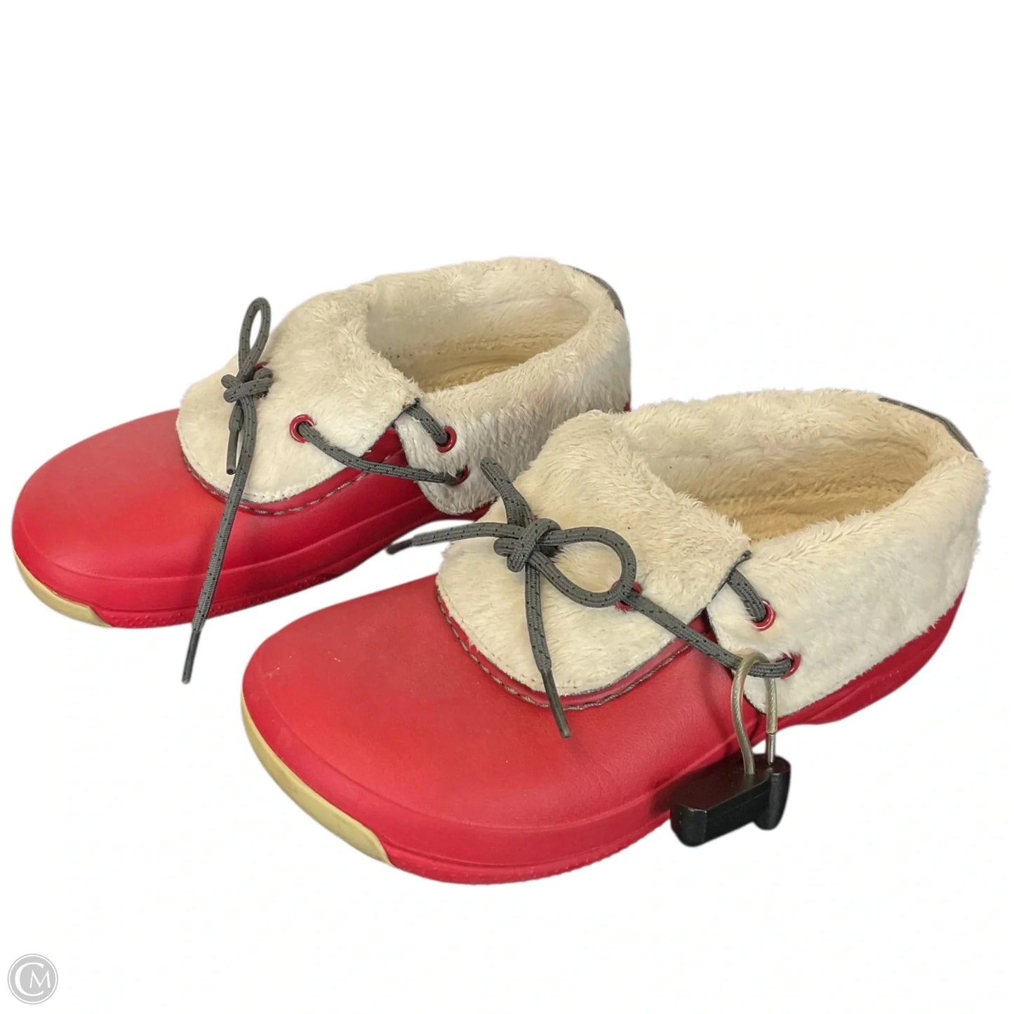 Shoes Flats By Crocs In Red, Size: 6