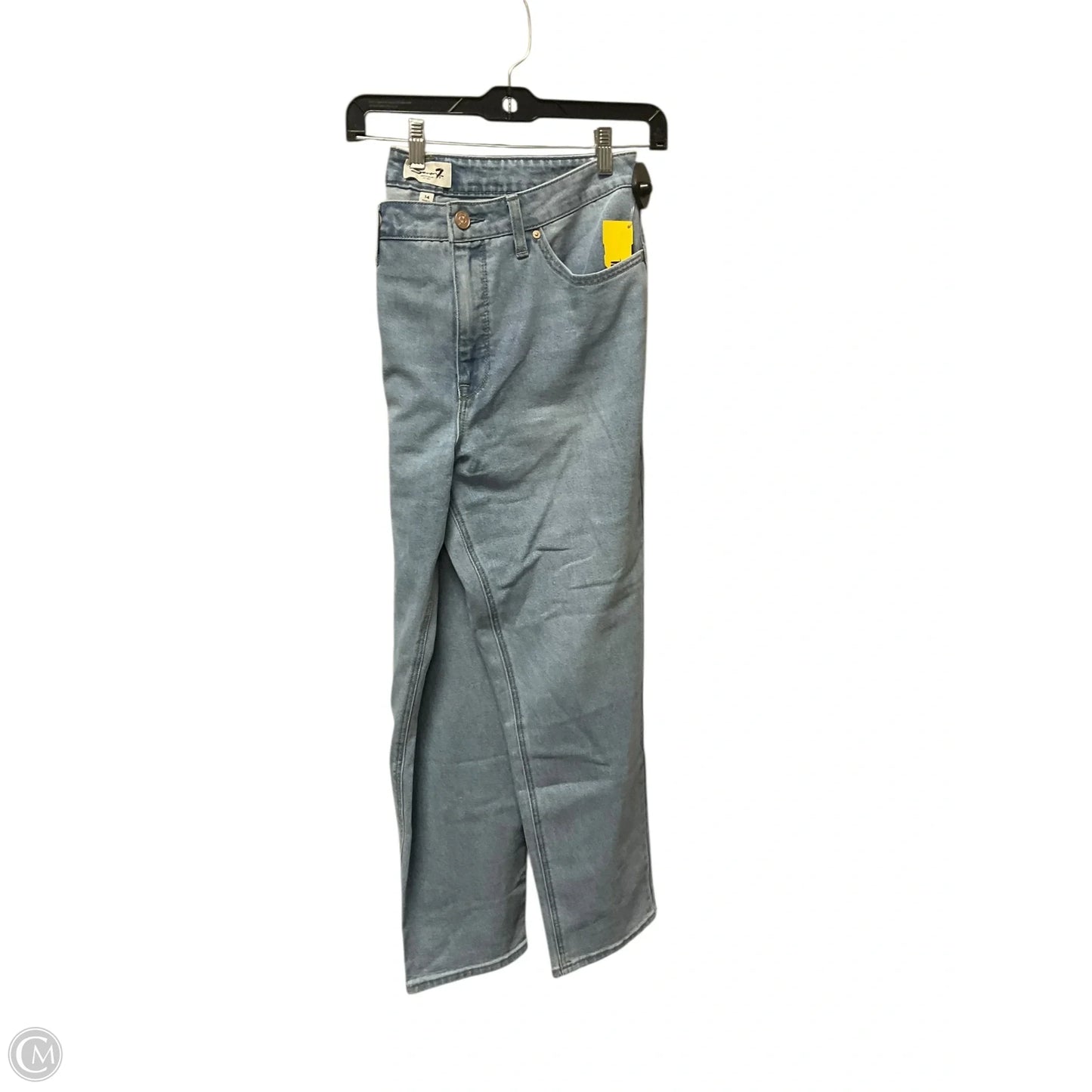 Jeans Straight By Seven 7 In Blue Denim, Size: 14