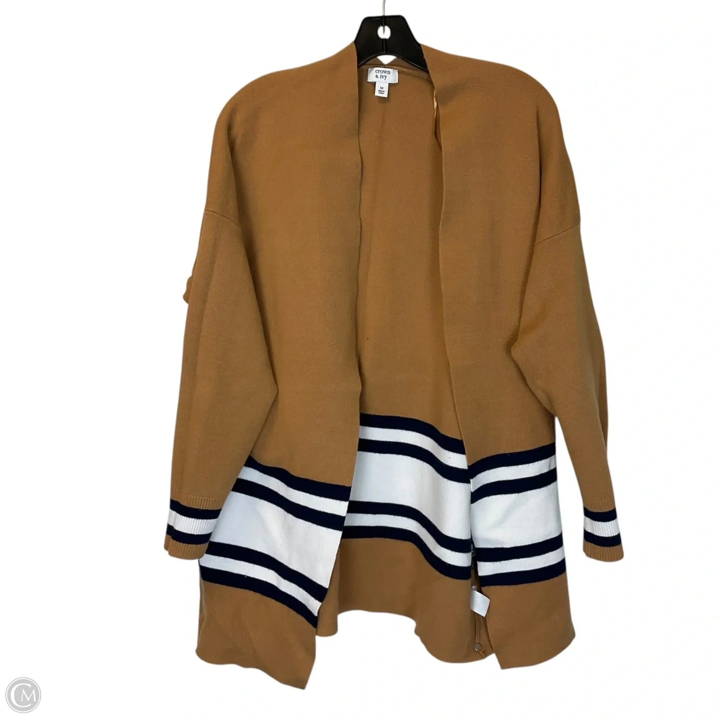 Cardigan By Crown And Ivy In Blue & Brown, Size: M