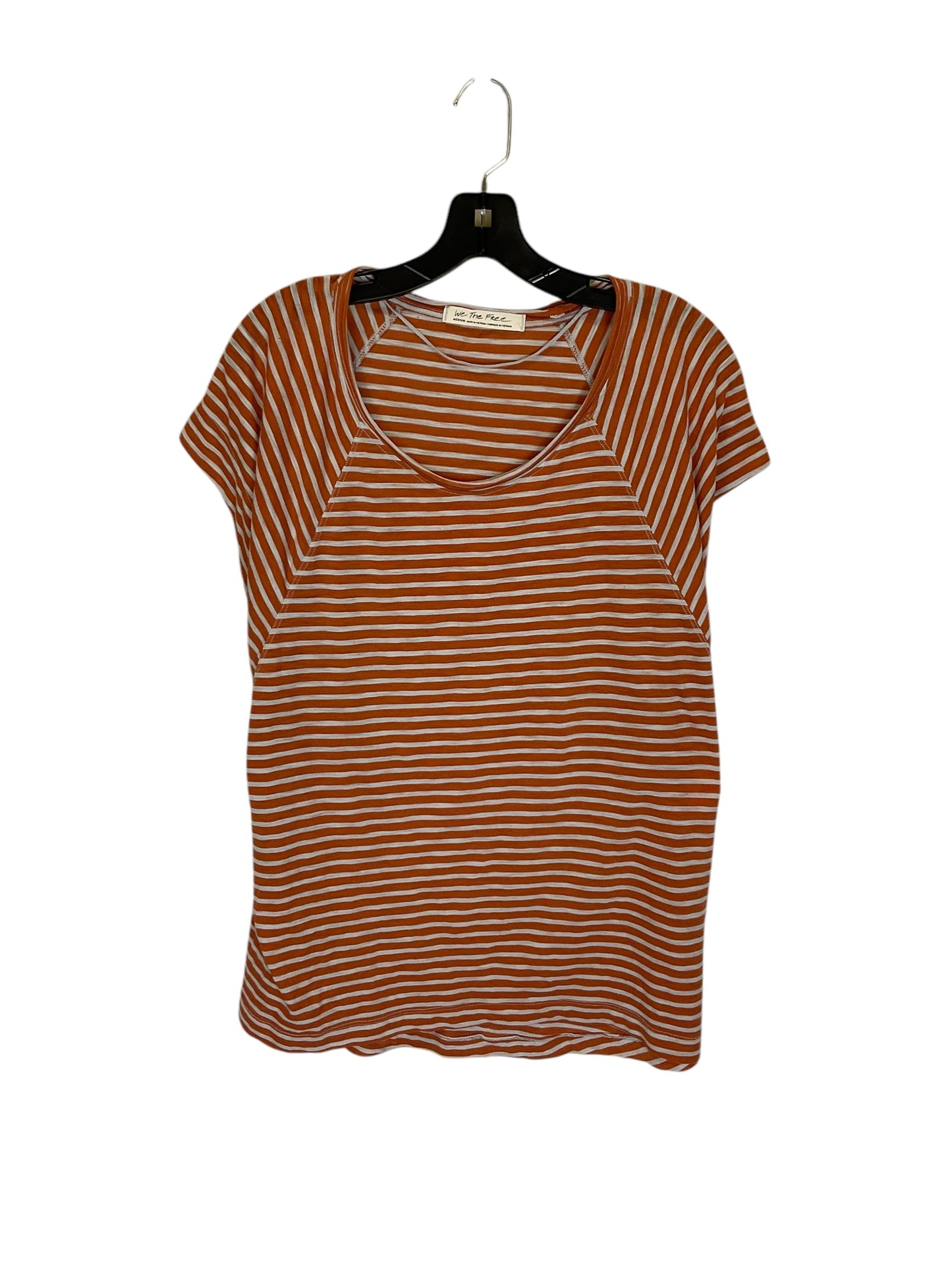 Top Short Sleeve By We The Free In Striped Pattern, Size: M