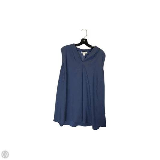 Top Sleeveless By Coldwater Creek In Blue, Size: 3x