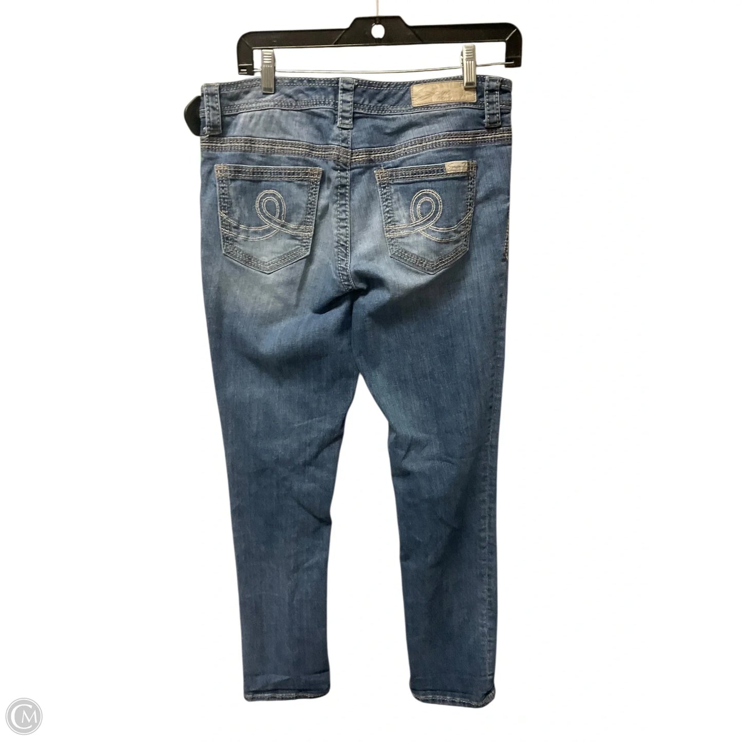 Jeans Straight By Seven 7 In Blue Denim, Size: 8