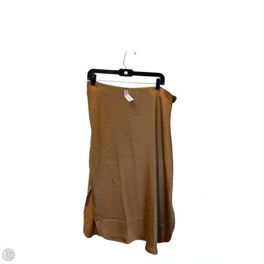 Skirt Maxi By Lane Bryant In Gold, Size: 16