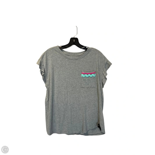 Top Short Sleeve By Crown And Ivy In Grey, Size: L