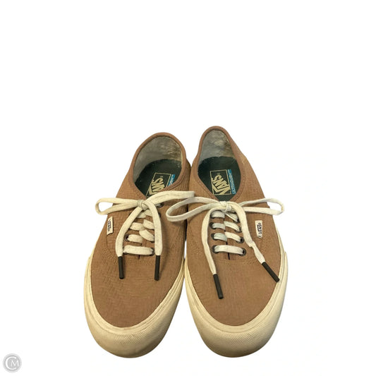 Shoes Sneakers By Vans In Brown, Size: 9