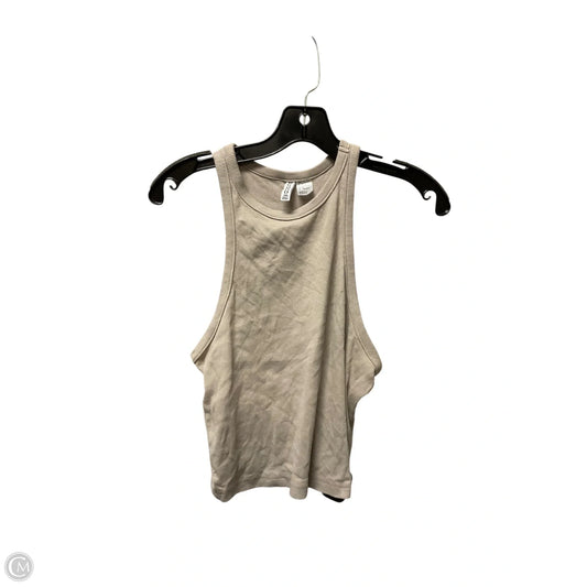 Top Sleeveless By Divided In Beige, Size: L