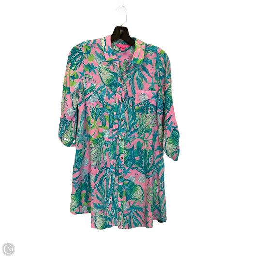 Dress Designer By Lilly Pulitzer In Blue & Pink, Size: Xxs