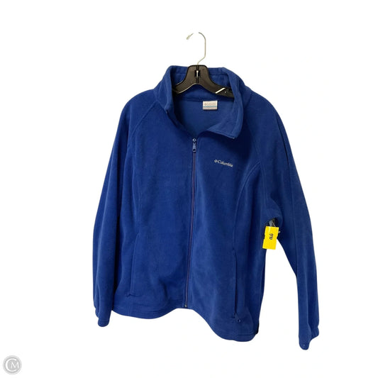 Jacket Fleece By Columbia In Blue, Size: 2x