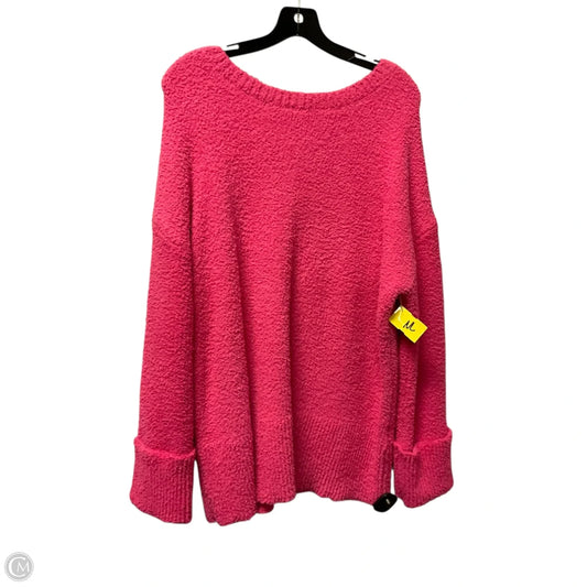 Sweater By Clothes Mentor In Pink, Size: L