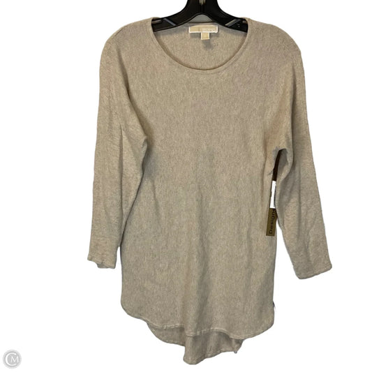 Top Long Sleeve Basic By Michael By Michael Kors In Beige, Size: S