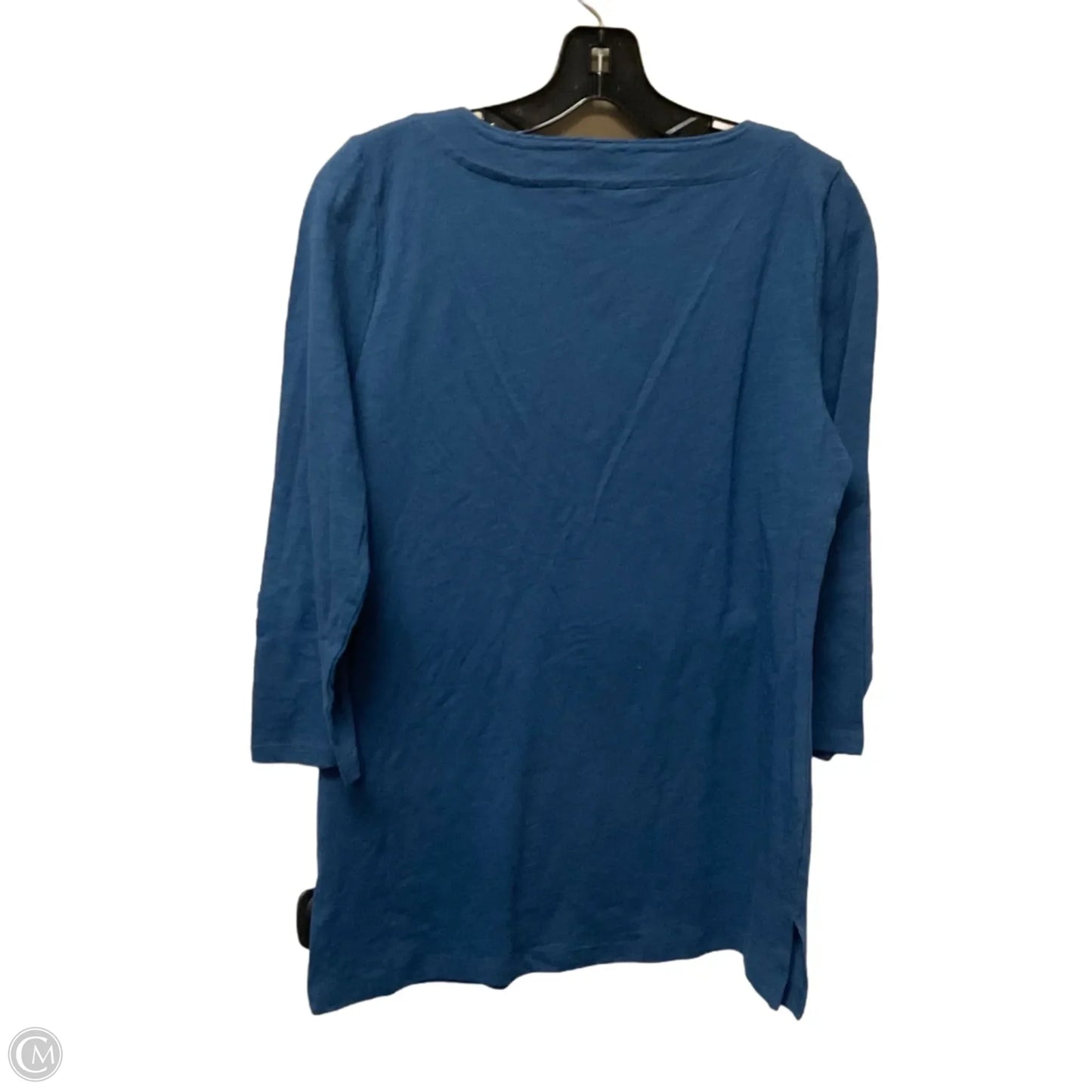 Top 3/4 Sleeve By Talbots In Blue, Size: M