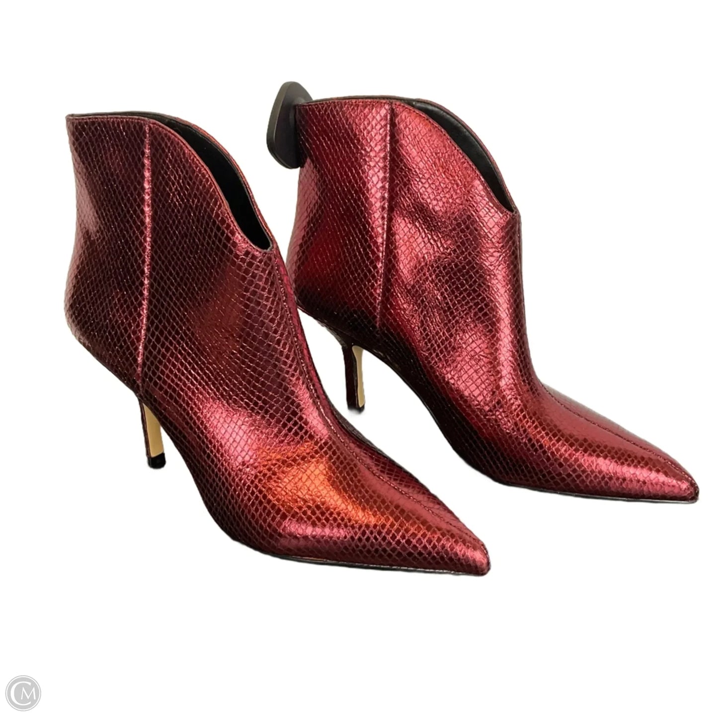 Boots Ankle Heels By Marc Fisher In Red, Size: 9