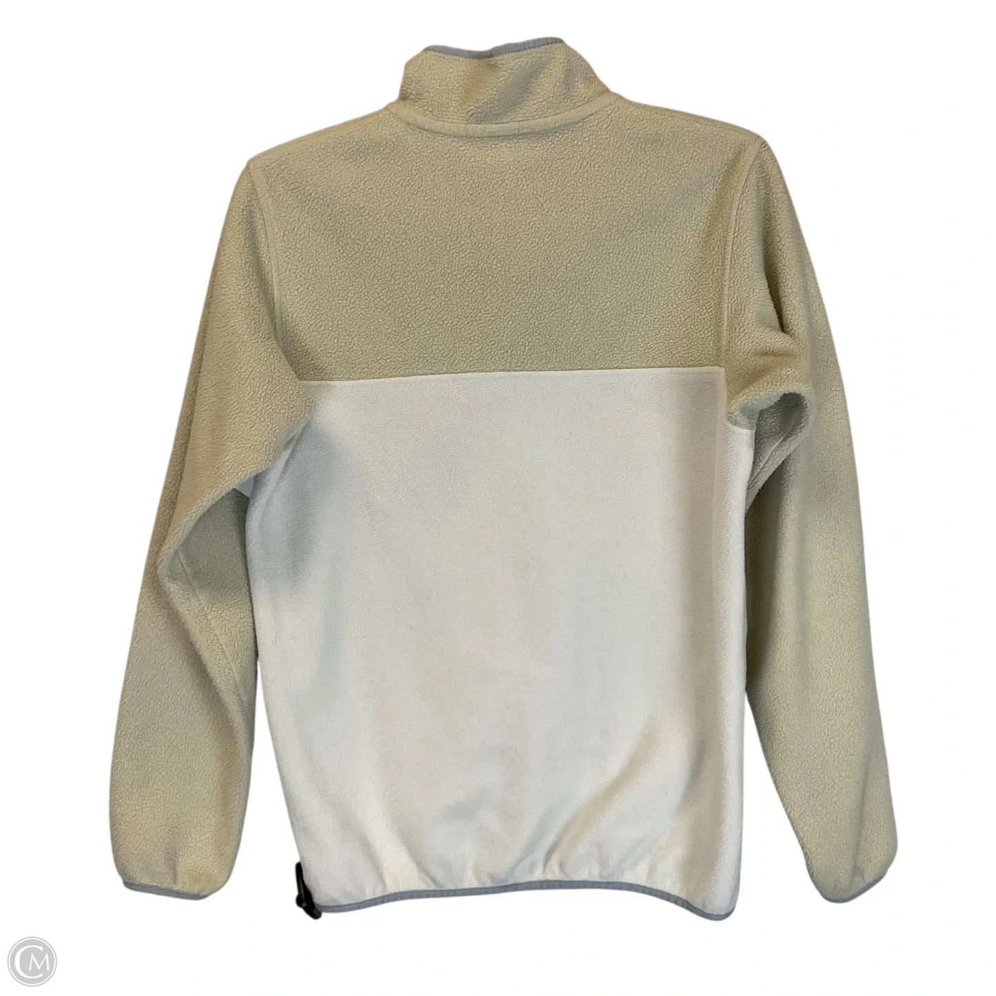 Jacket Fleece By Patagonia In Cream & White, Size: M