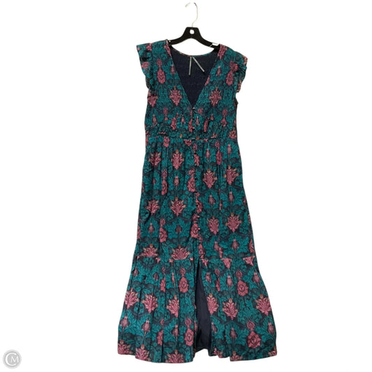 Dress Casual Maxi By Anthropologie In Teal, Size: L