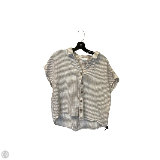 Top Short Sleeve By Beachlunchlounge In Striped Pattern, Size: Xl