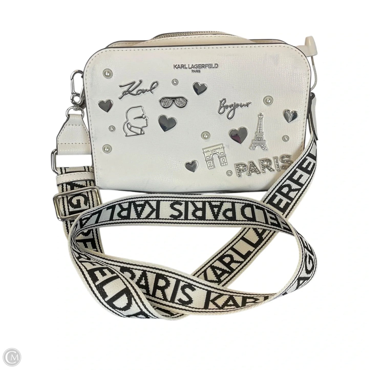 Crossbody Designer By Karl Lagerfeld, Size: Small