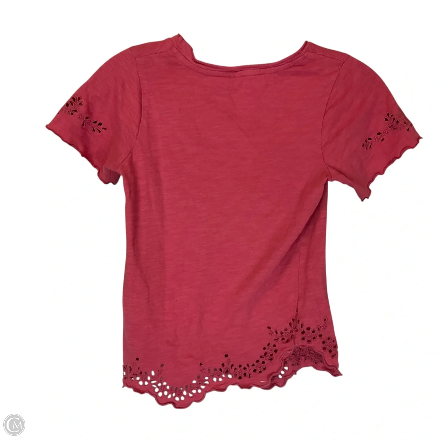 Top Short Sleeve By Free People In Pink, Size: Xs