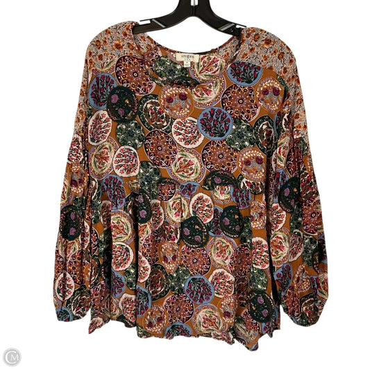 Top Long Sleeve By Umgee In Multi-colored, Size: M