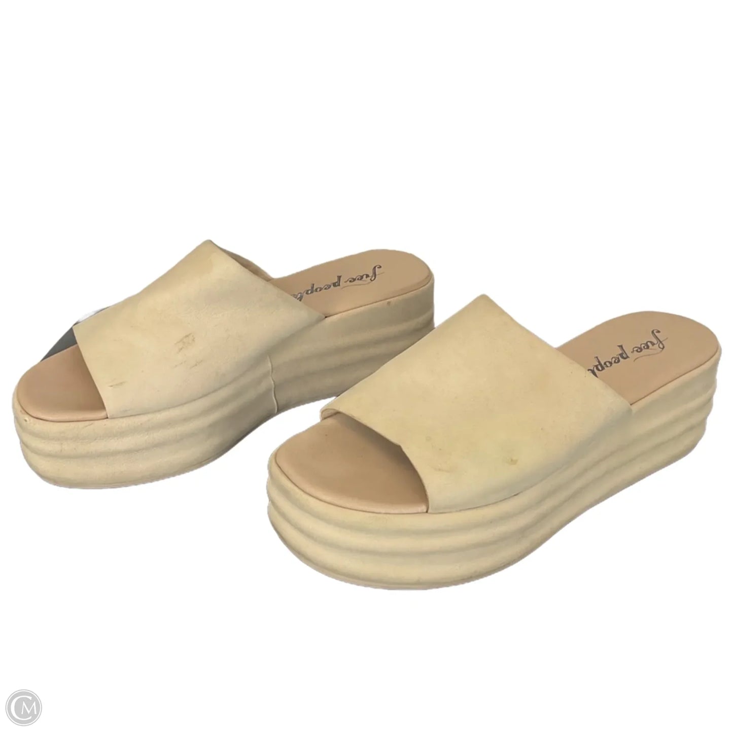 Sandals Heels Platform By Free People In Cream, Size: 9.5