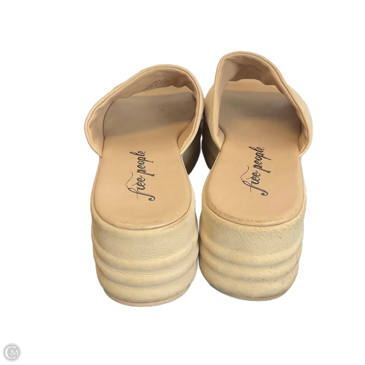 Sandals Heels Platform By Free People In Cream, Size: 9.5