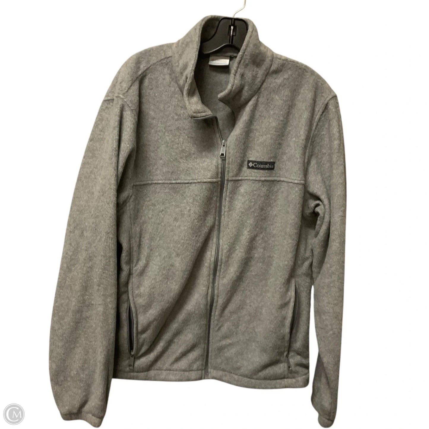 Jacket Fleece By Columbia In Grey, Size: L