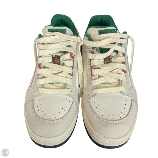 Shoes Athletic By Puma In Cream & Green, Size: 5