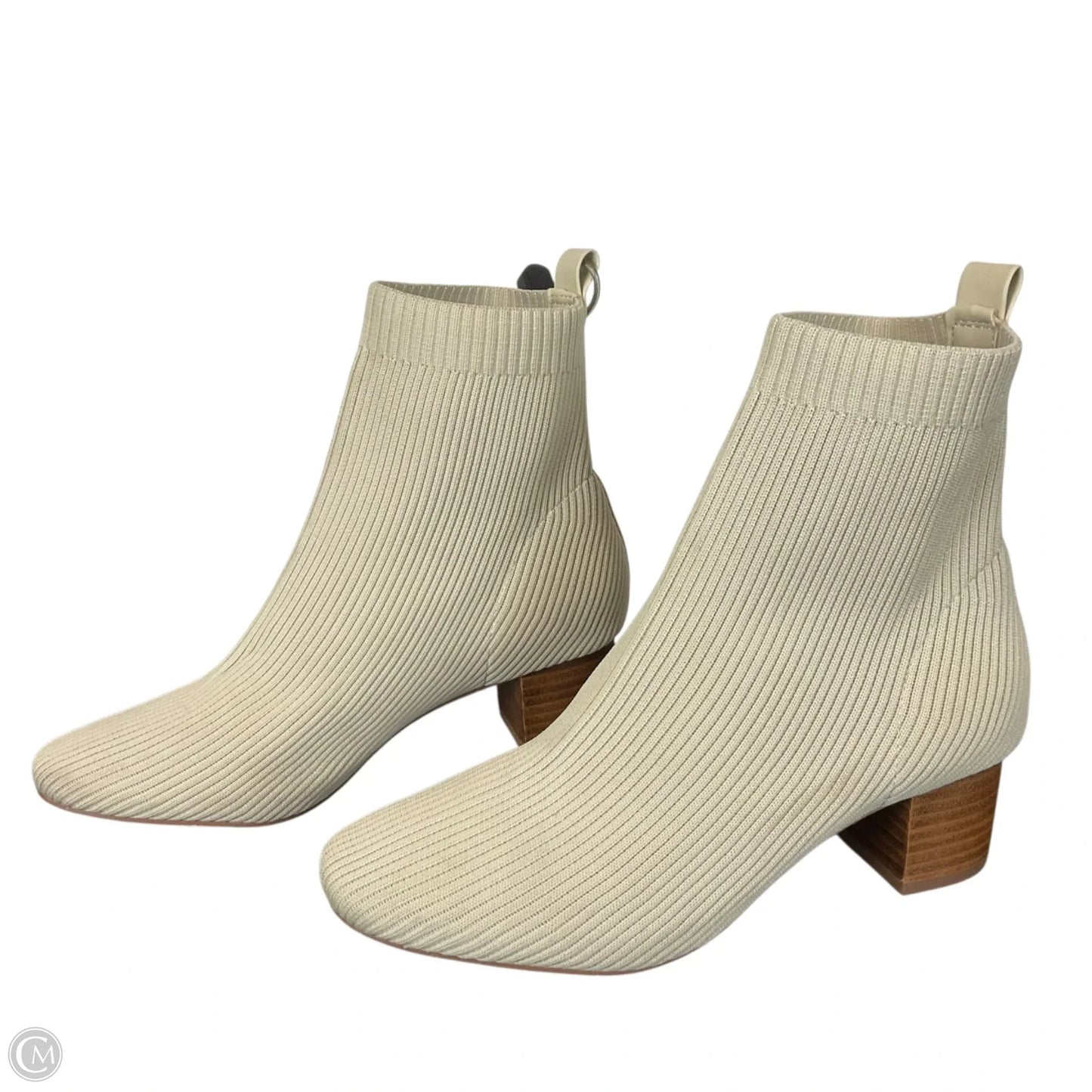 Boots Ankle Heels By Joie In Cream, Size: 7.5