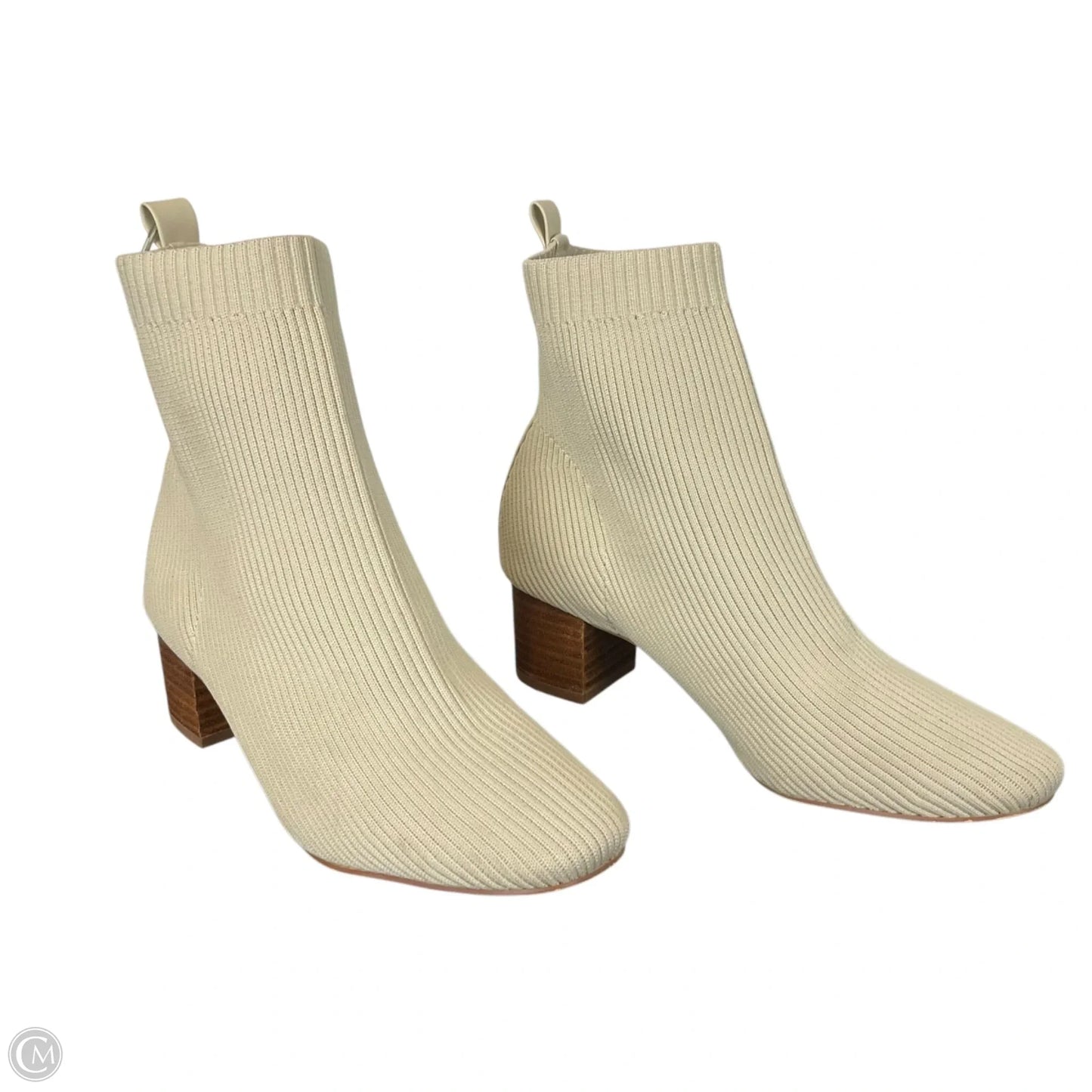 Boots Ankle Heels By Joie In Cream, Size: 7.5