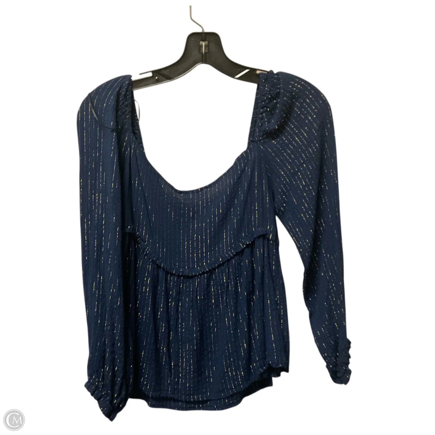 Top Long Sleeve By Umgee In Blue, Size: S