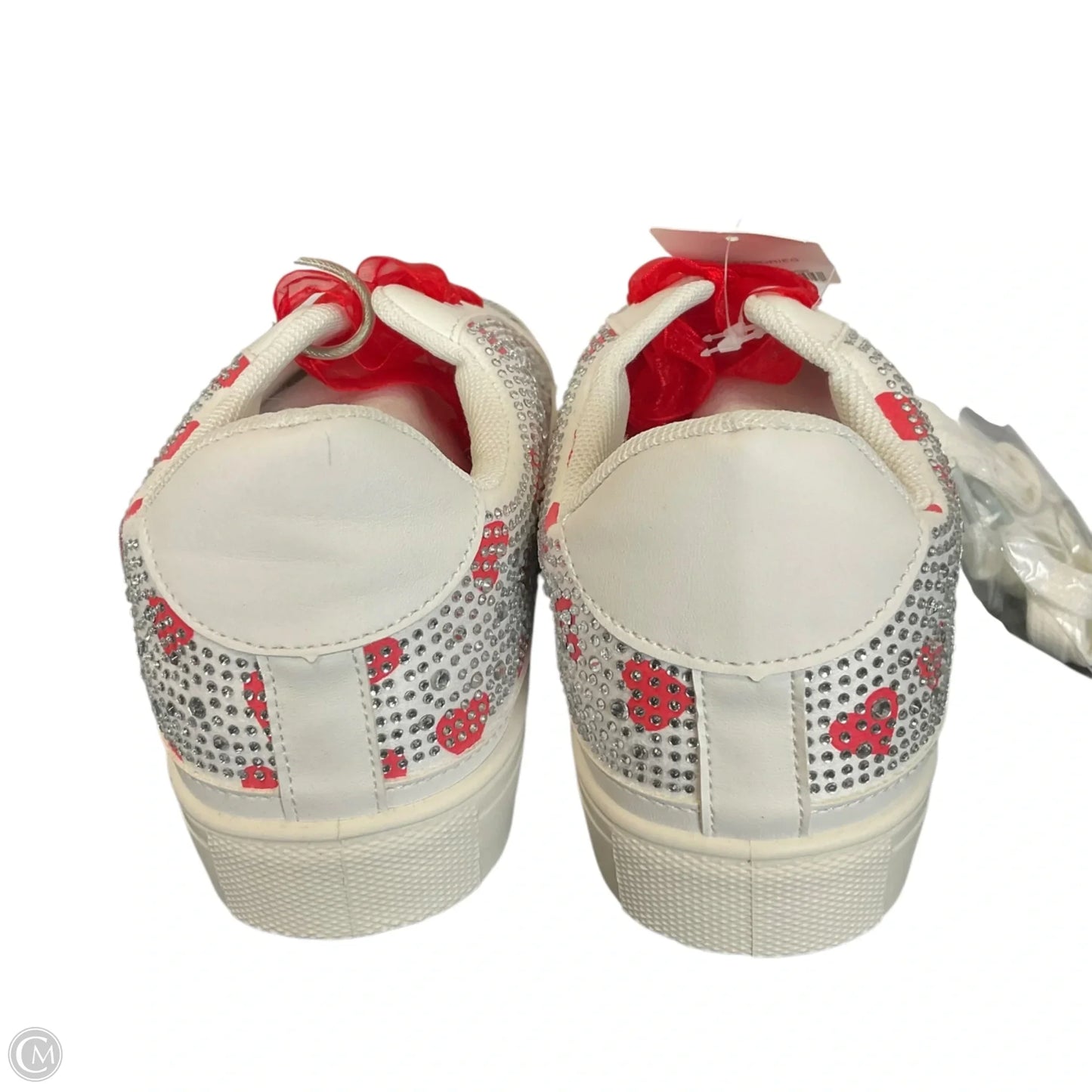 Shoes Sneakers By Cato In Red & White, Size: 8