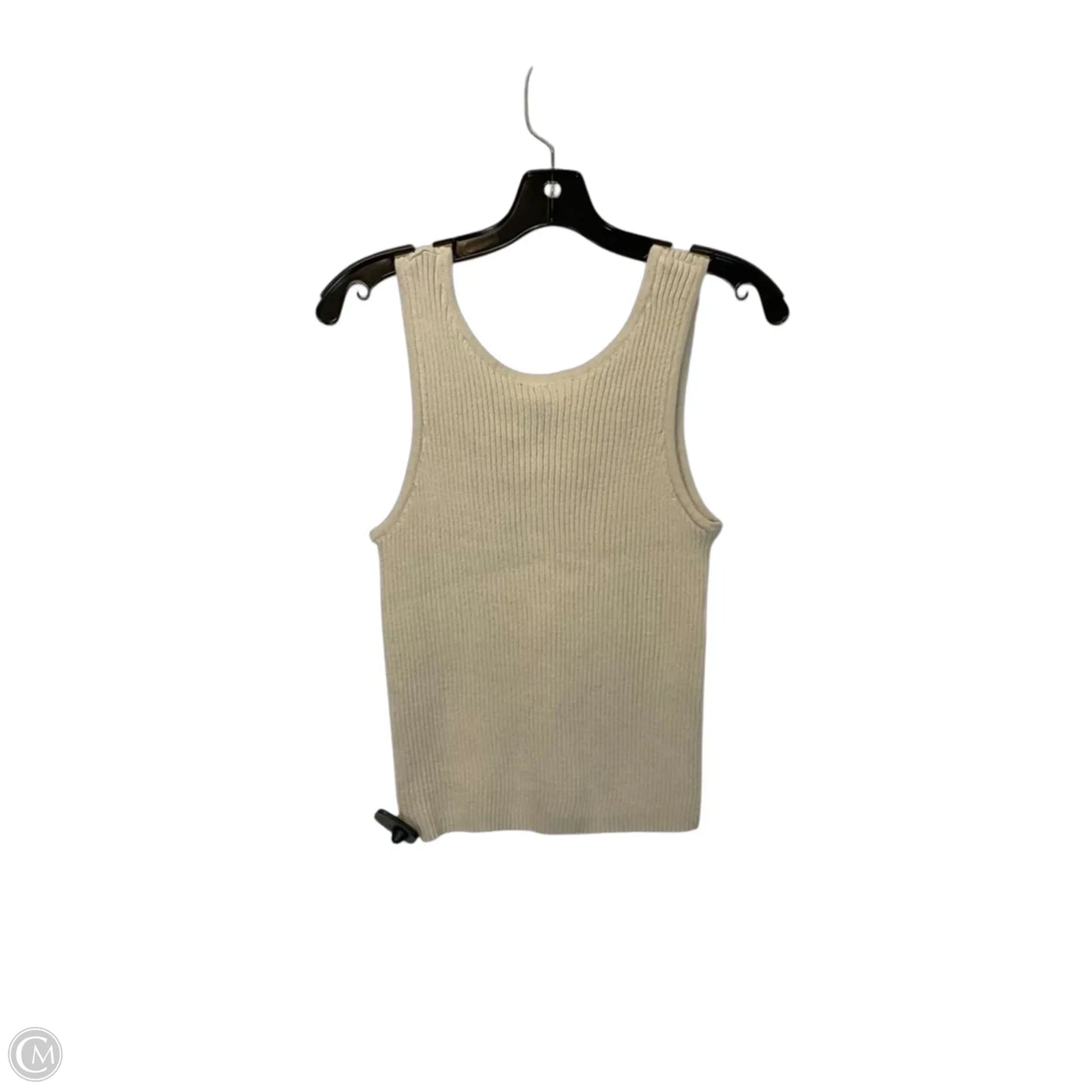 Top Sleeveless By Moon And Madison In Beige, Size: L