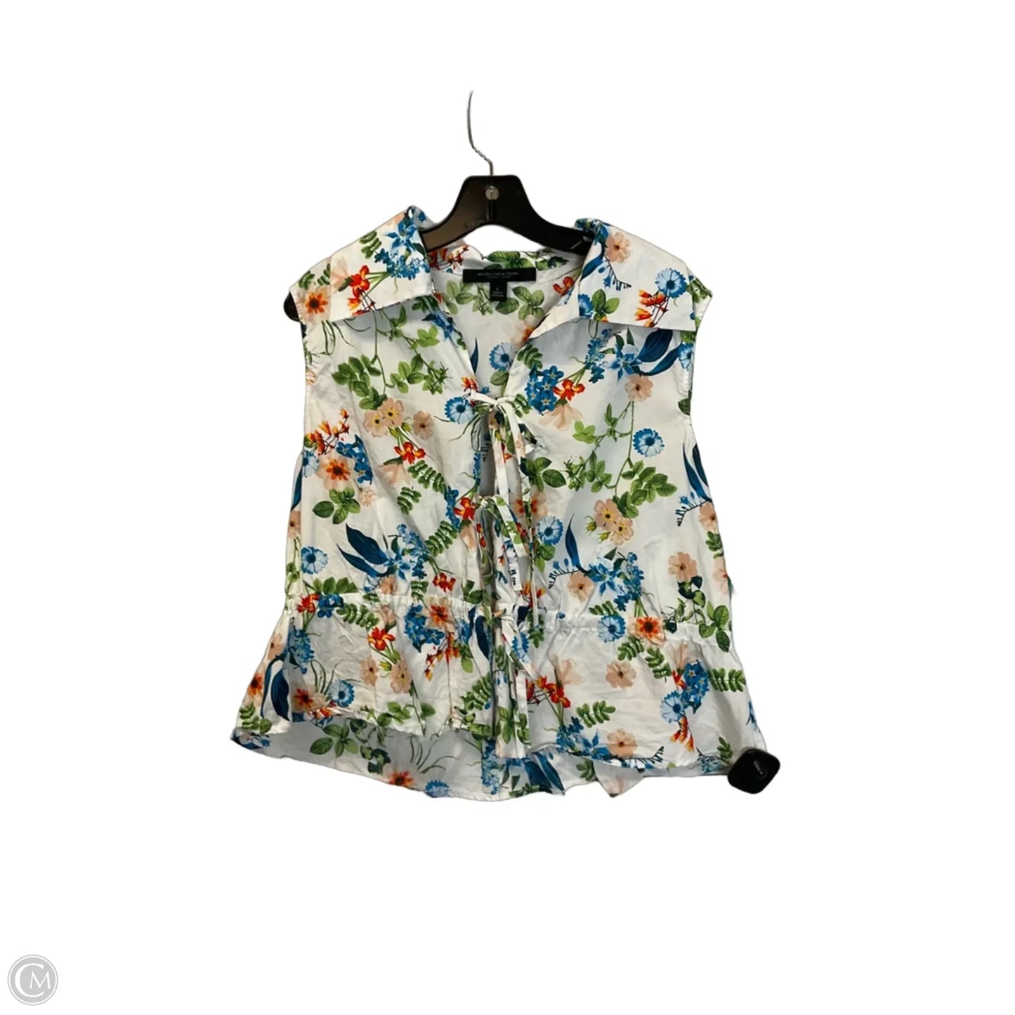 Top Sleeveless By Marc New York In Floral Print, Size: L