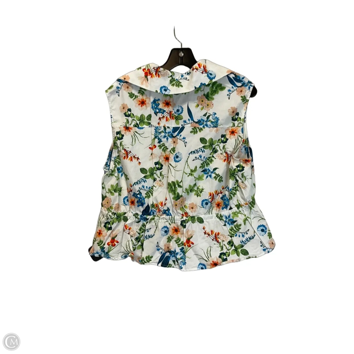 Top Sleeveless By Marc New York In Floral Print, Size: L