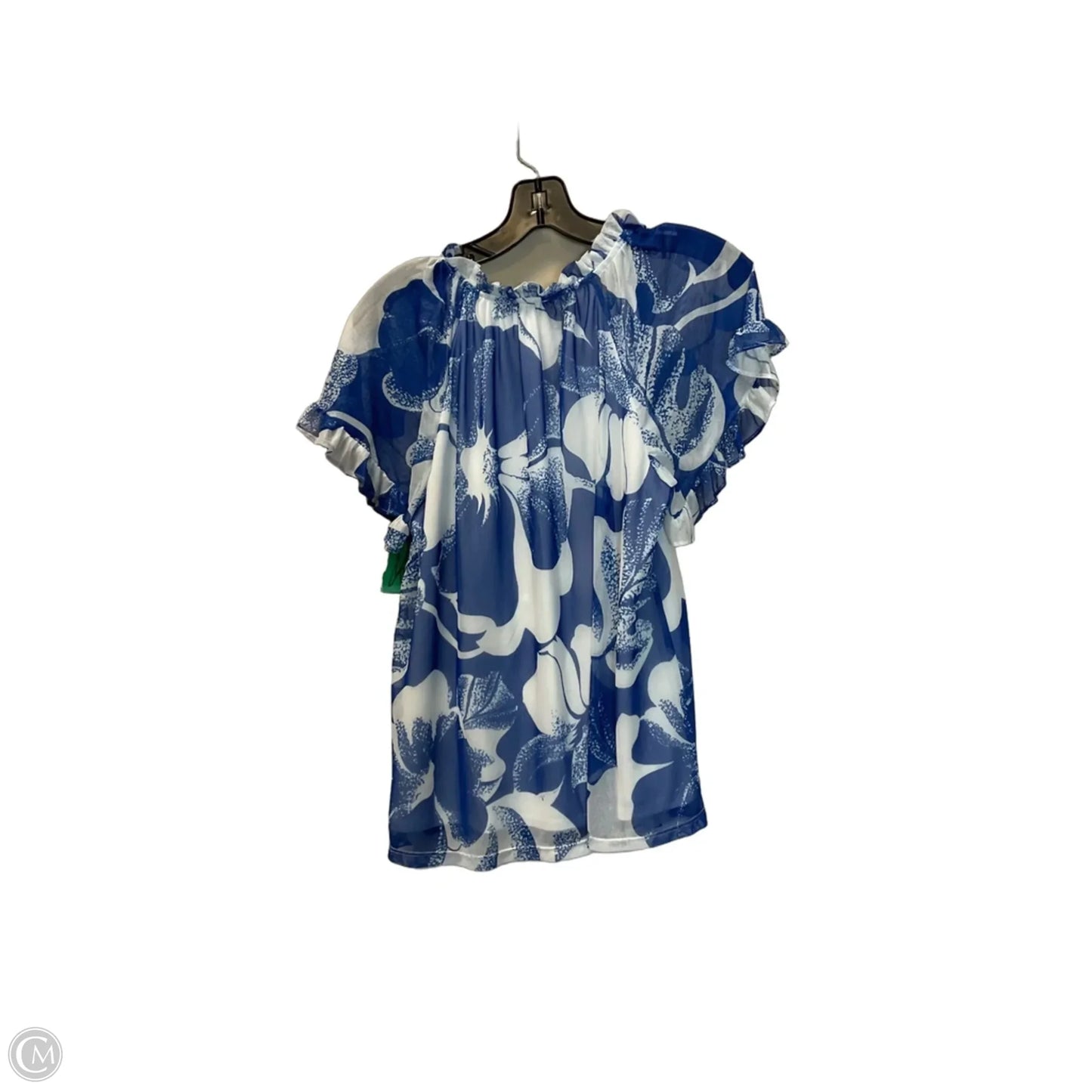 Top Short Sleeve By Wonderly In Blue, Size: S