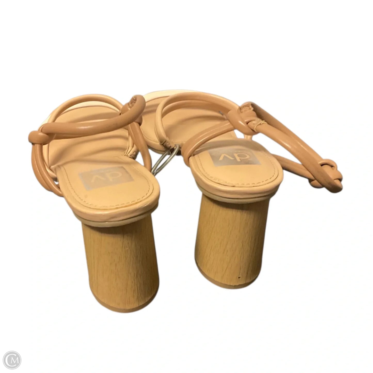 Sandals Heels Block By Dolce Vita In Tan, Size: 9.5