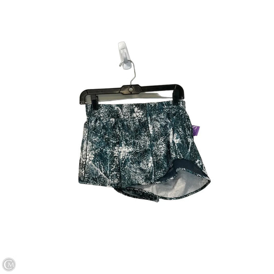 Athletic Shorts By Lululemon In Blue & Green, Size: 8