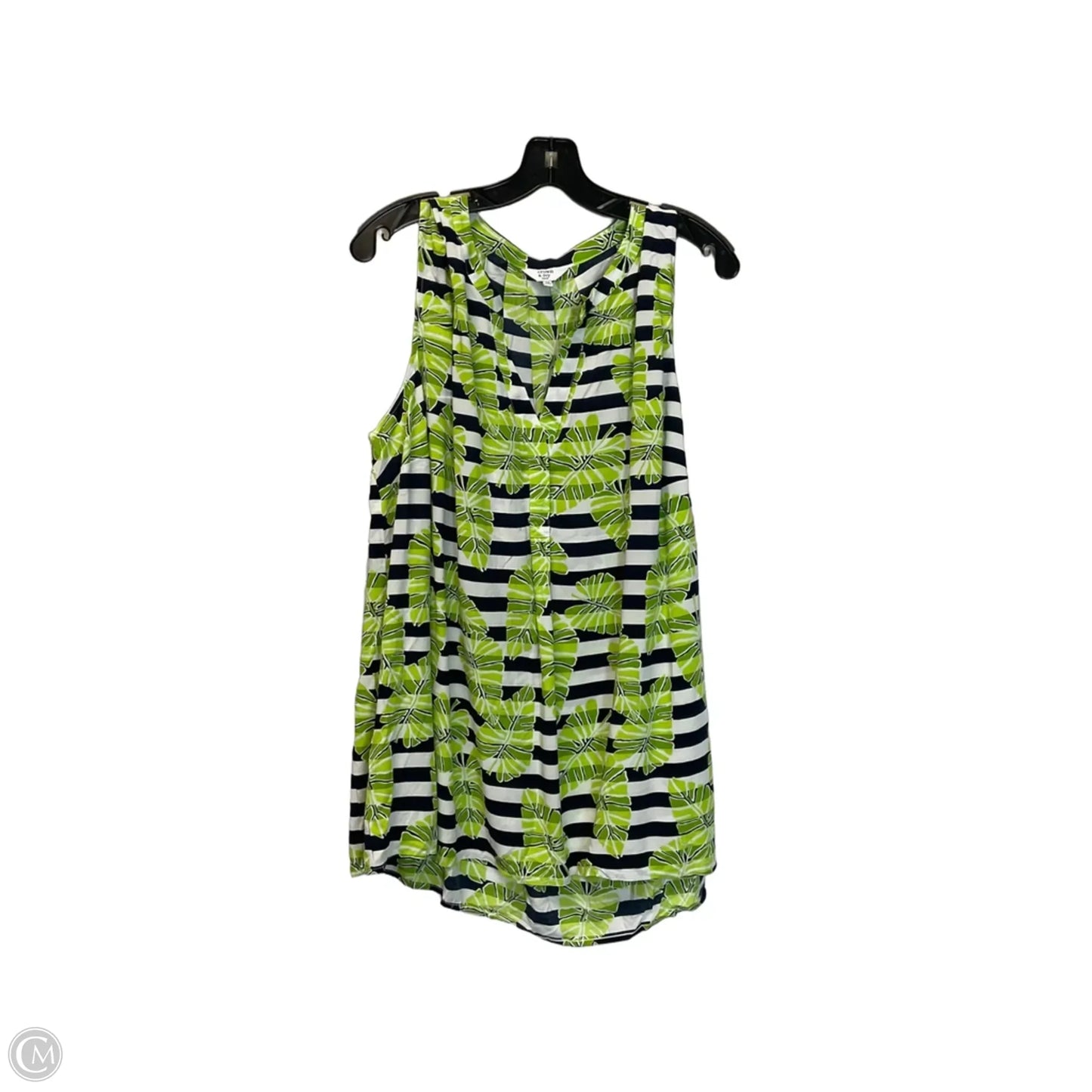 Top Sleeveless By Crown And Ivy In Green, Size: 3x