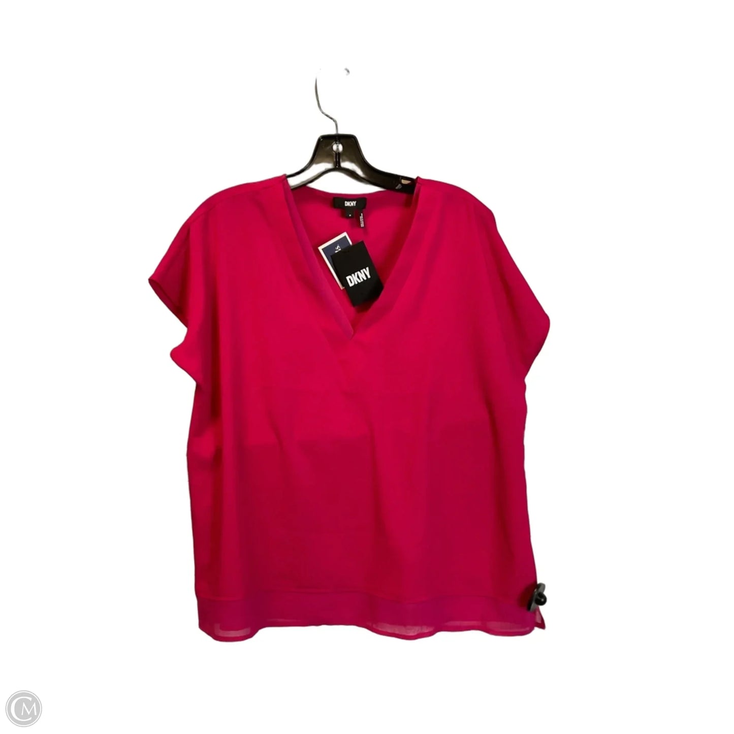 Top Sleeveless By Dkny In Pink, Size: M
