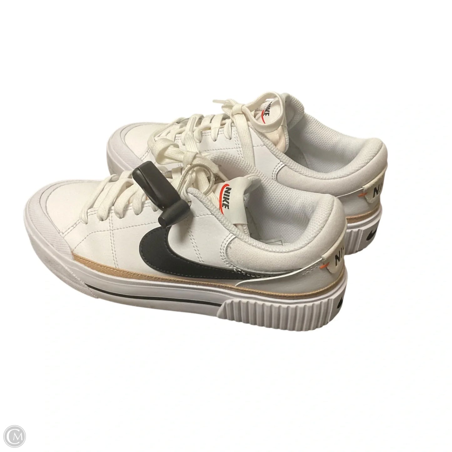 Shoes Athletic By Nike In White, Size: 7
