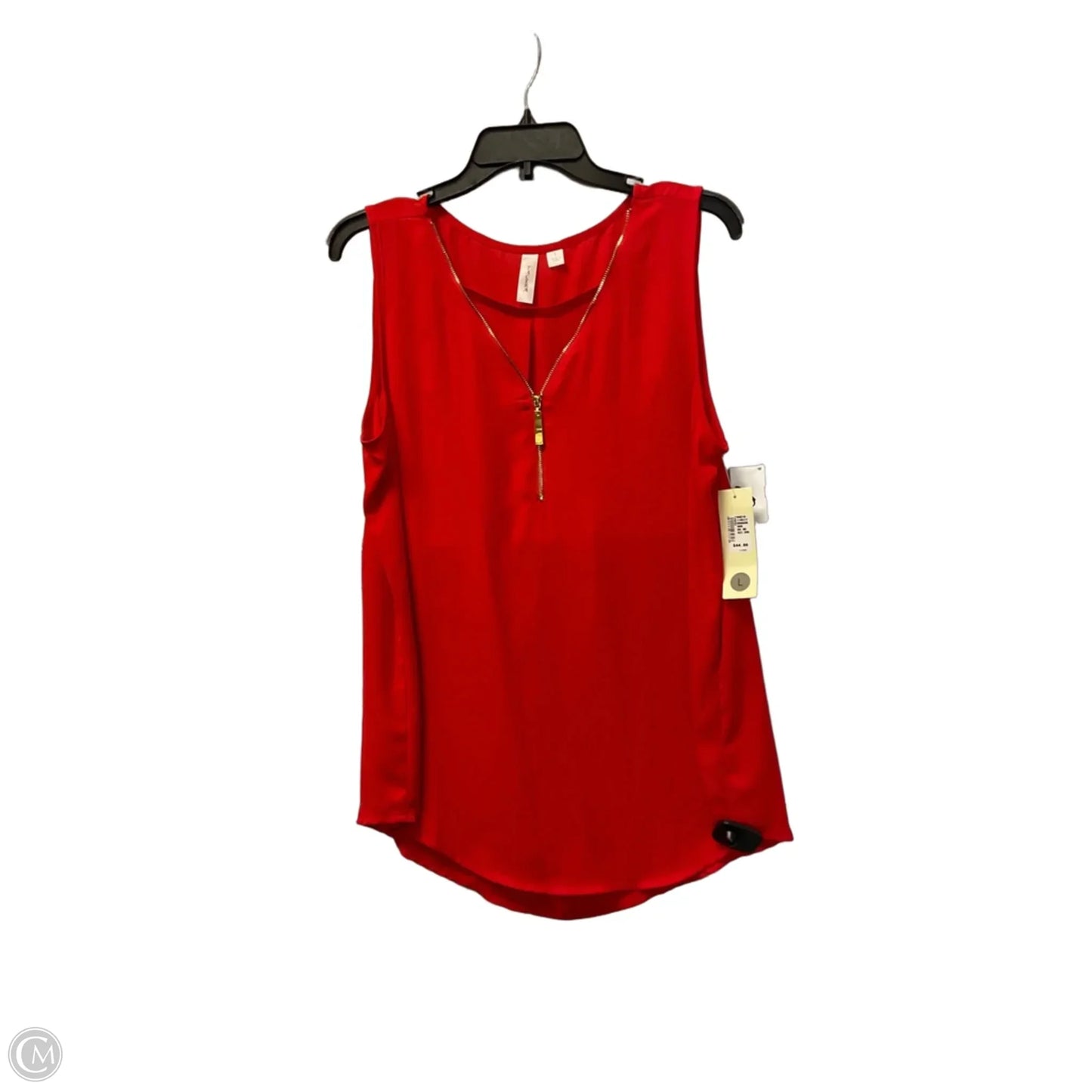 Top Sleeveless By Tacera In Red, Size: L