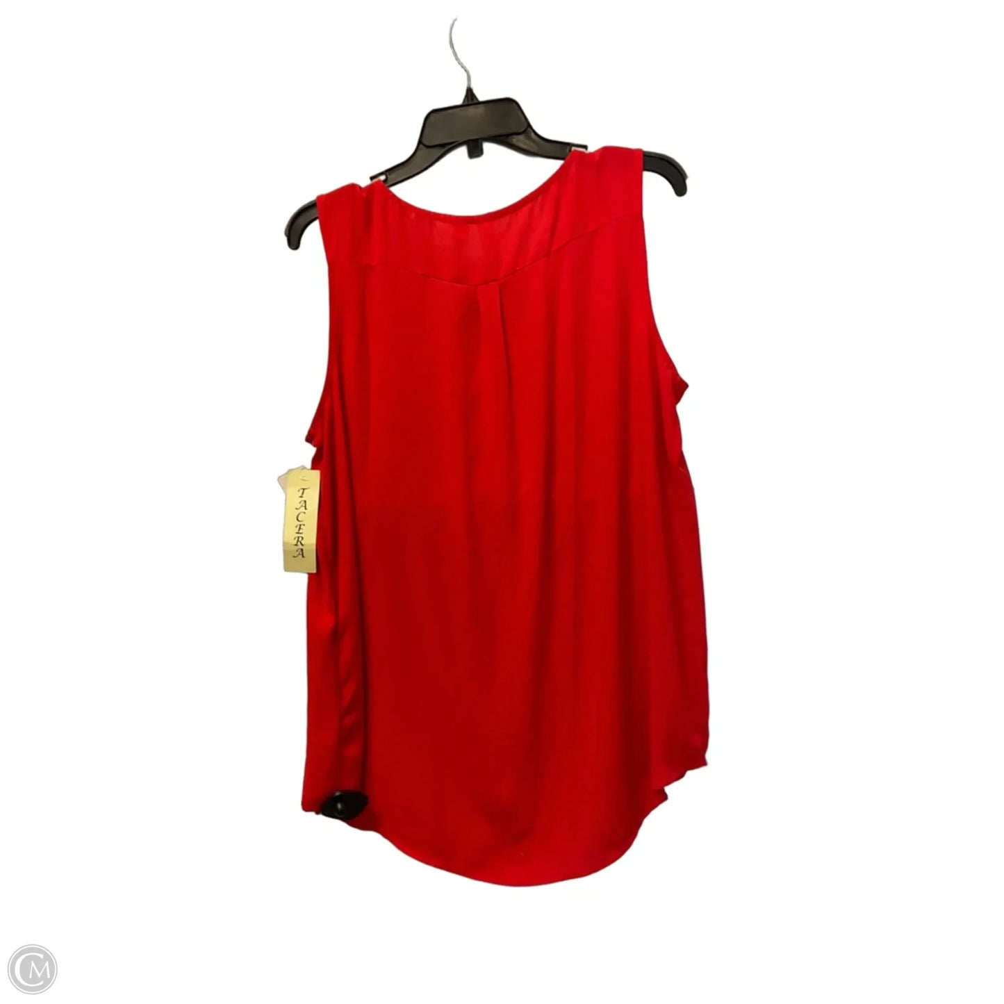 Top Sleeveless By Tacera In Red, Size: L