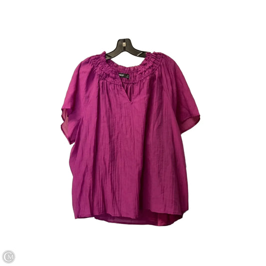 Top Short Sleeve By Cmc In Purple, Size: Xxl